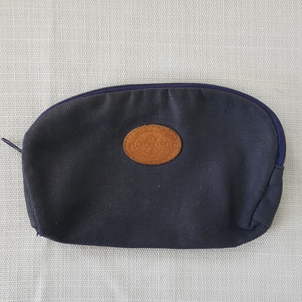 Lacrosse Blue Full Zip Toiletry Bag 8"x 5"